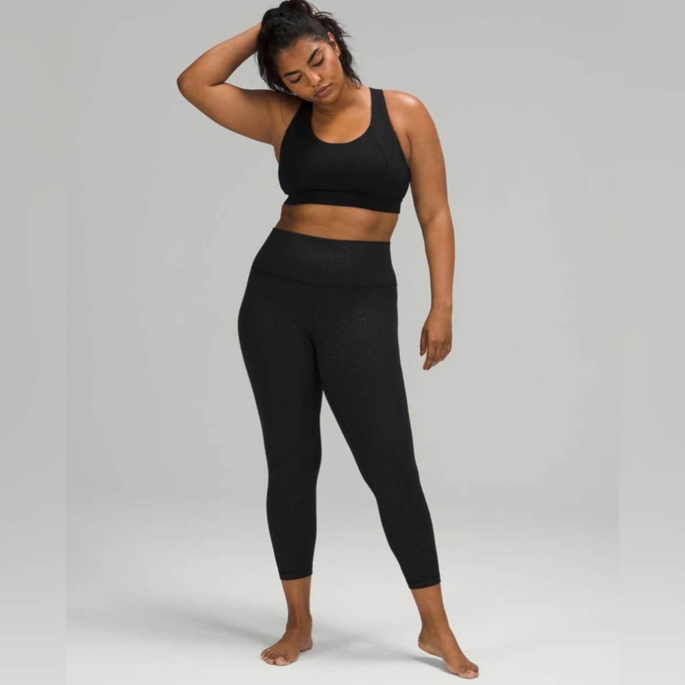 NWOT Lululemon Align Pant 25" Jewel Emboss Black - Picture 4 of 8